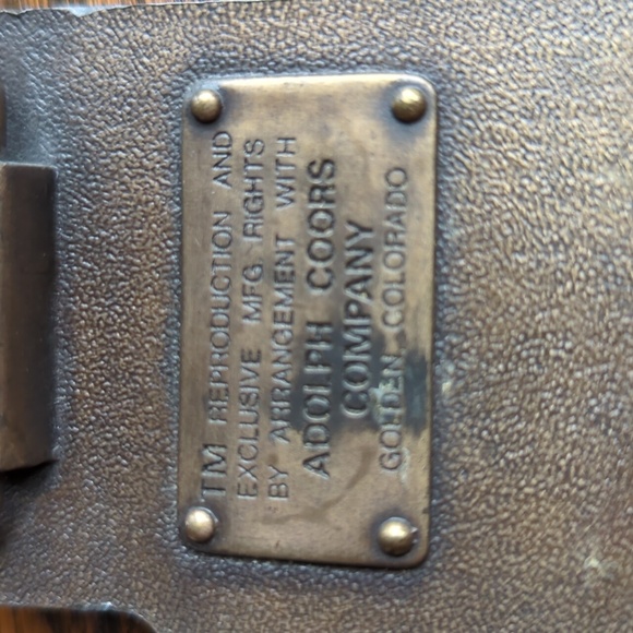 Coors Banquet Beer Belt Buckle / Adolph Coors Co. / Golden Colorado USA - Picture 4 of 4